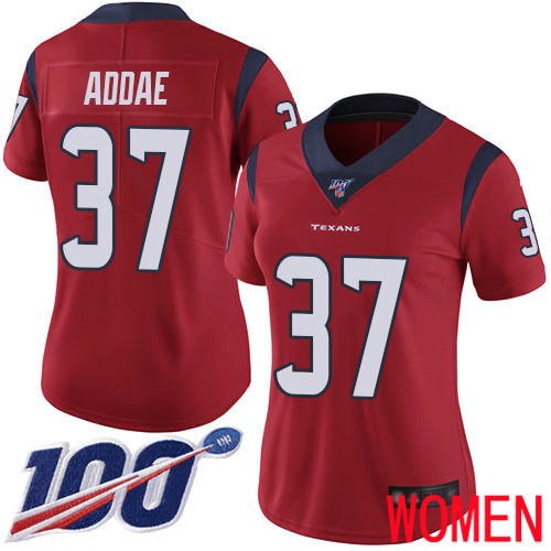Houston Texans Limited Red Women Jahleel Addae Alternate Jersey NFL Football #37 100th Season Vapor Untouchable->houston texans->NFL Jersey